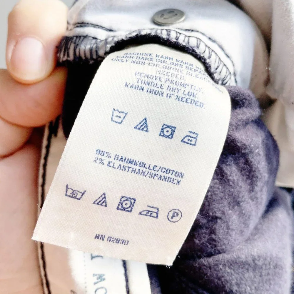 Lands' End Canvas 1963 Low Rise Slim Leg Navy Corduroy Pants - Picture 12 of 16